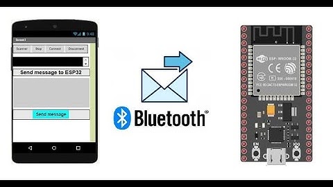 Transmit a message to the ESP32 board via Bluetooth