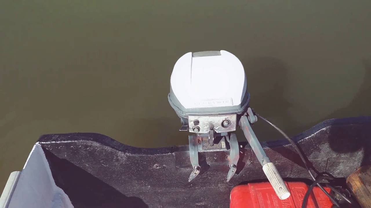 14 ft Fiberglass boat with trailer with 9.5 Evinrude motor. YouTube