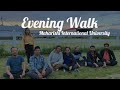 Evening walk with friends  nepali  maharishi international university miu