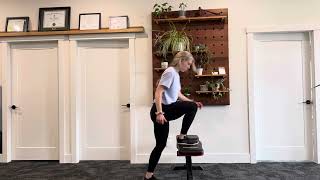 Continuous Bench Step Ups (same side)