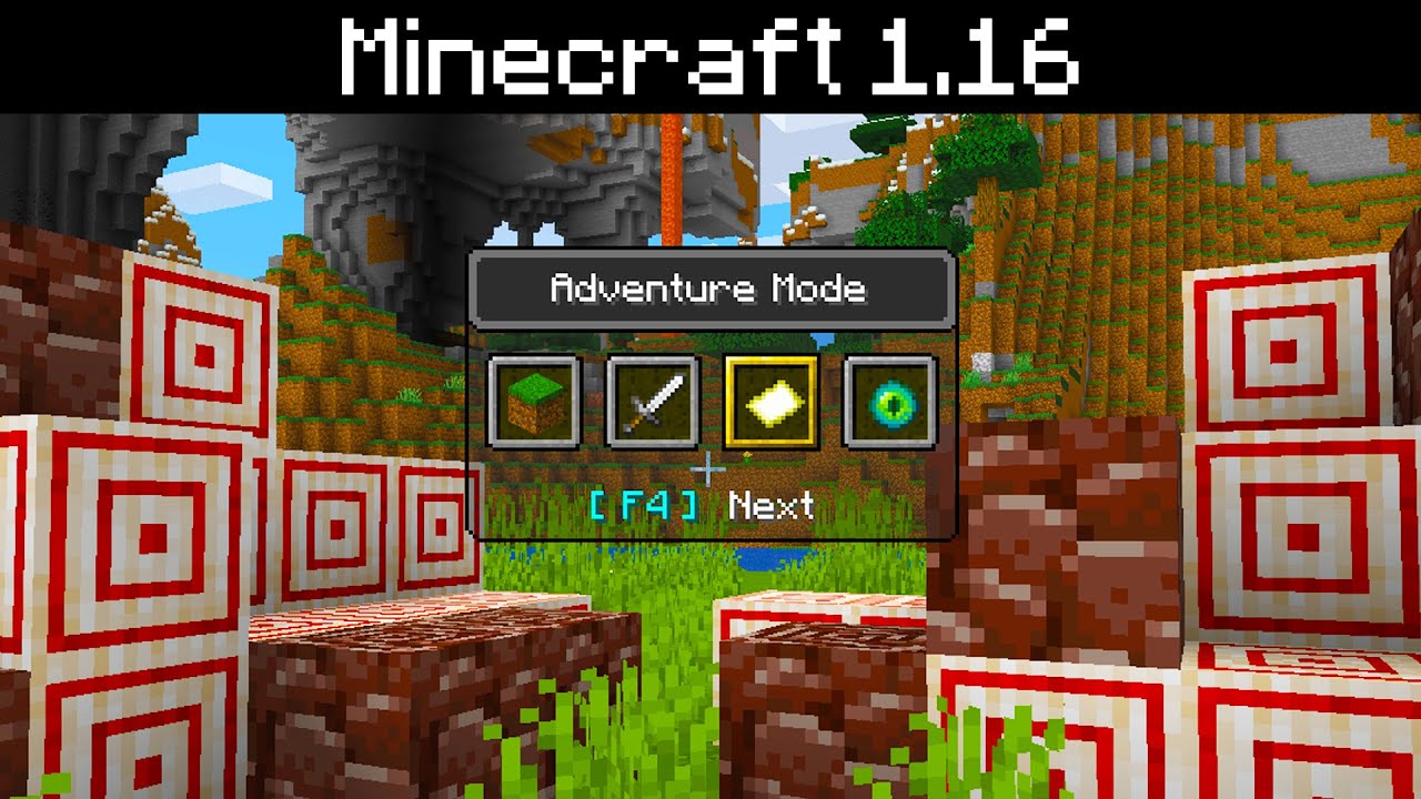 Minecraft 1 16 Game Mode Menu New Advancements Bug Fixes Youtube