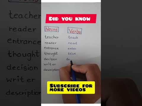 Vídeo: En verbs i substantius?