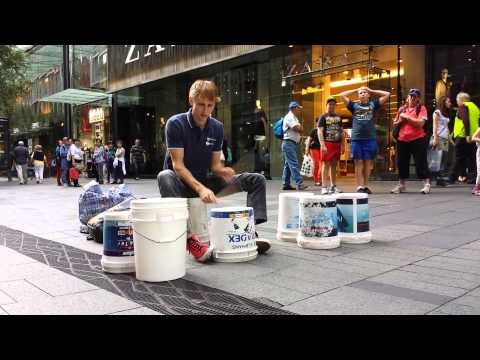 Gordo Bucket Drumming - NEW BUCKET!!!