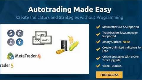 EA Builder - Create Indicators and Strategies for MetaTrader 4 & 5 and TradeStation
