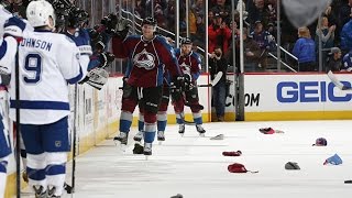 MacKinnon registers first career hat trick