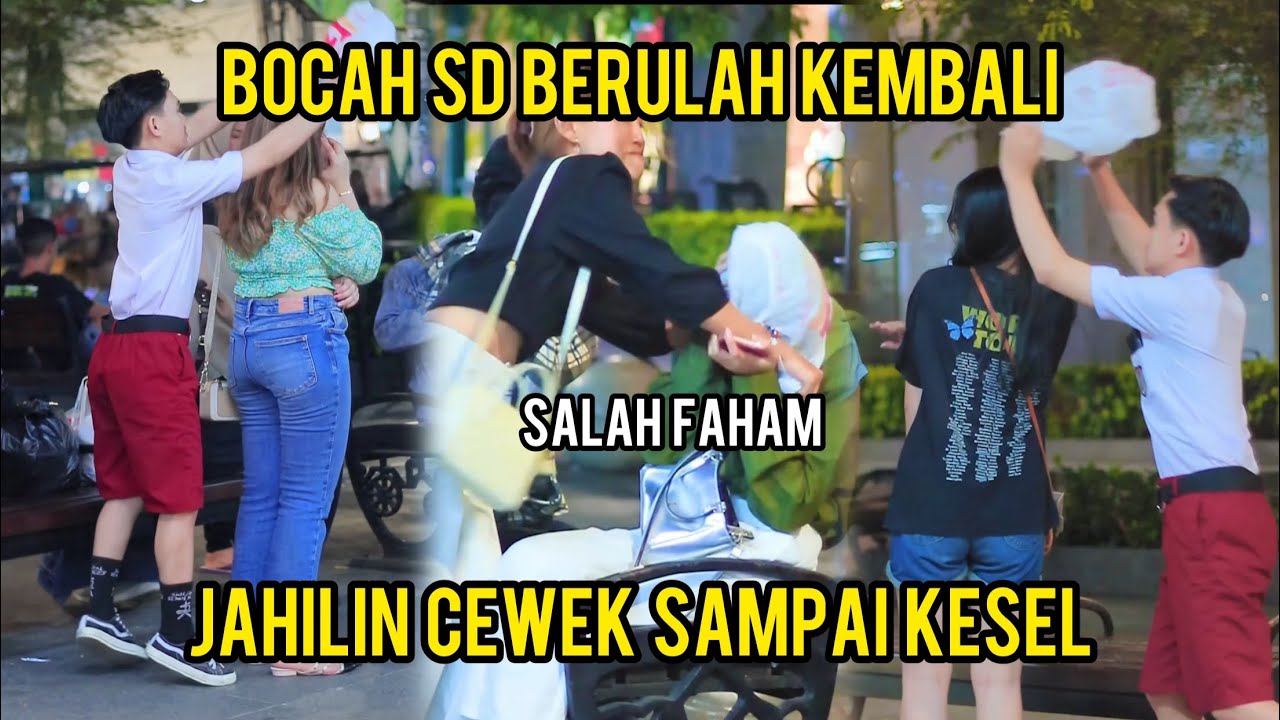 BOCAH SD JAHILIN CEWEK CANTIK SAMPAI KESEL PAKAI KRESEK