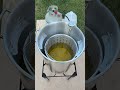 Listen to that peanut grease sizzle!! 🦃