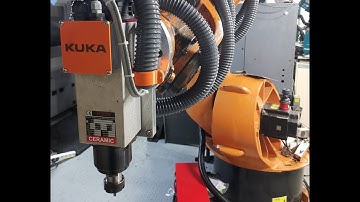 Kuka Dry test 5 Axis Milling with Fusion 360 PostProcessor