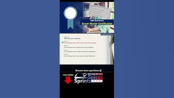 Scrum Master Certification Question 80 #agile #scrum #scrumcertification  #scrummaster #psm