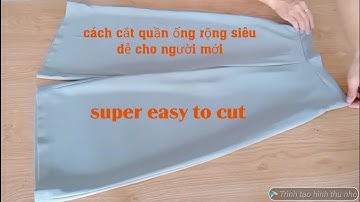 224✅:Cách cắt quần ống rộng cạp trước chun sau Công thức siêu dễ cho người mới super easy way to cut