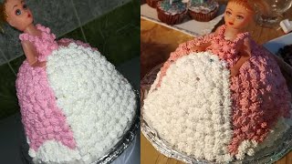 تورتة باربي باسهل طريقة مع سر نجاحها فقط بكيك واحدة وبدون ضياع ولا فتفوتة /barbie cake décoration