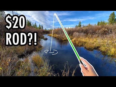 This $20 Rod Is Better Than Thought It Would Be! (Tenkara Fly Fishing) 