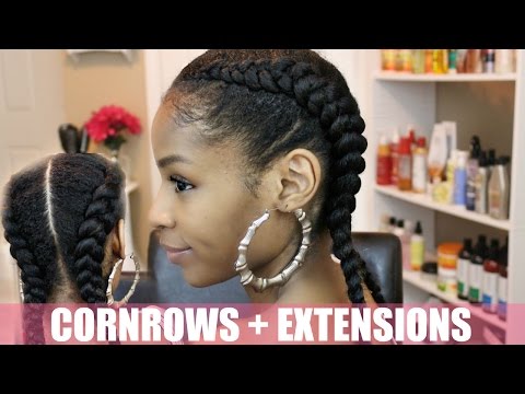 two-cornrows-on-natural-hair-+-extensions