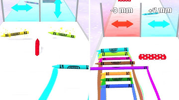Crayon Run All Android IOS Levels walkthrough Gameplay lvl 4-5