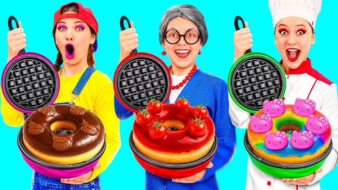 Кулинарный Челлендж: Я против Бабушки | Веселые Кухонные Трюки от DuKoDu Challenge