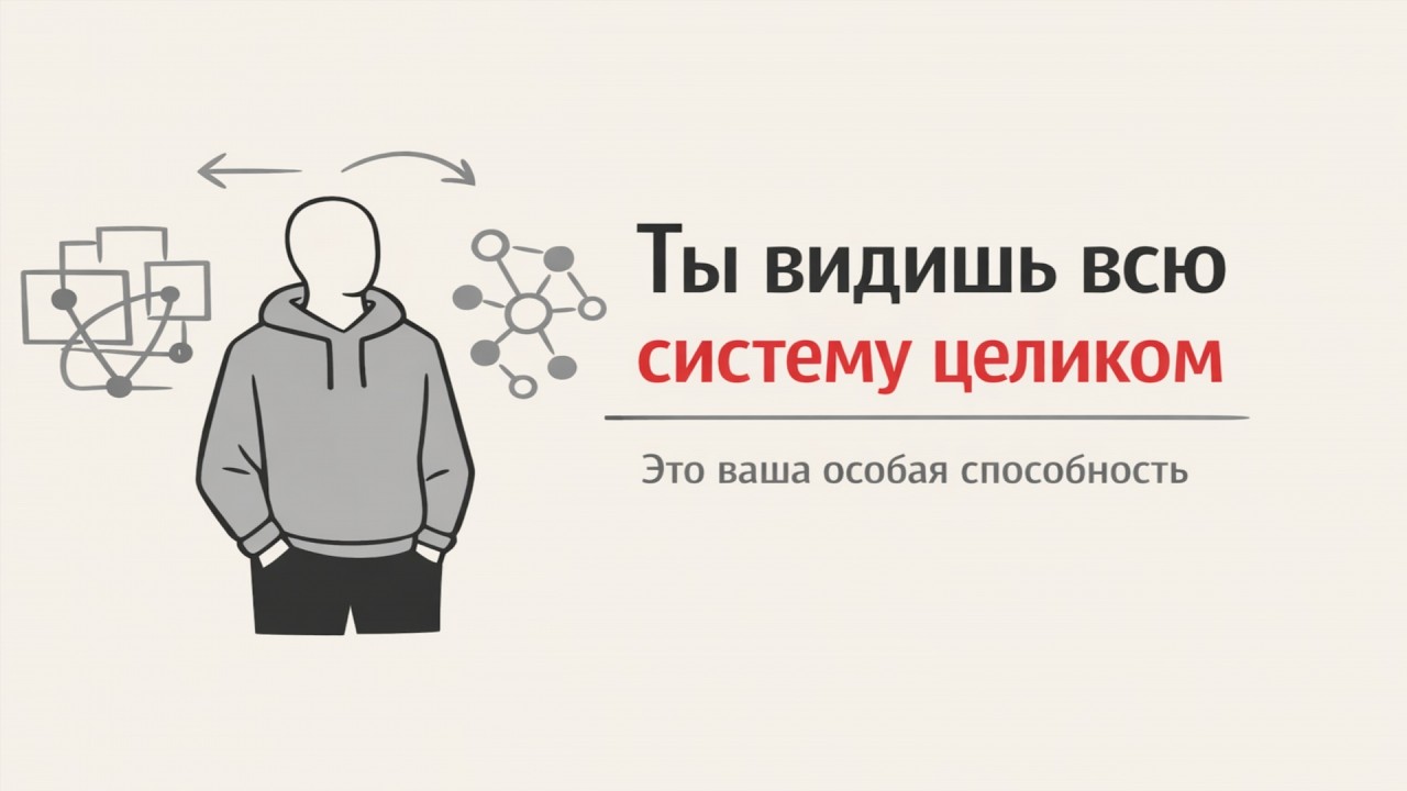 Ты не «всё усложняешь». Ты просто видишь всю систему.