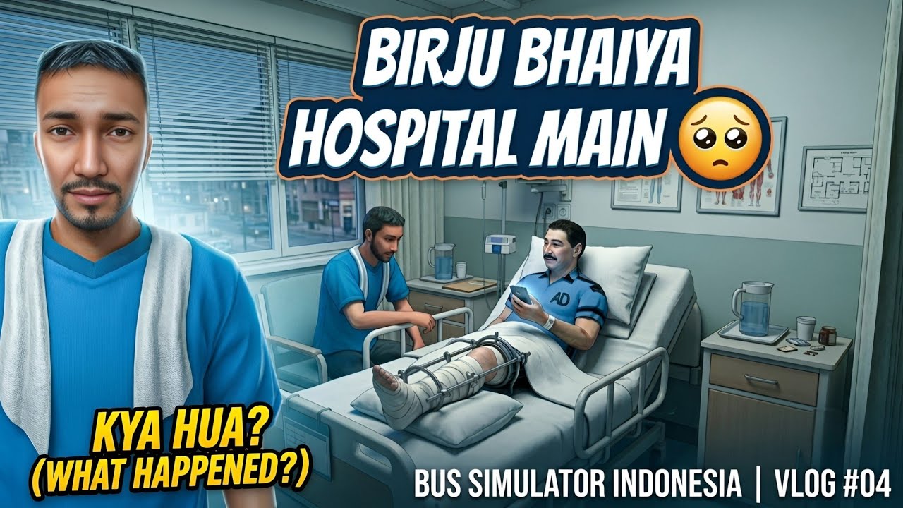 BIRJU BHAIYA HOSPITAL MAIN |BUS SIMULATOR INDONESIA|VLOG #4 