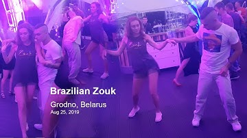 Social Party in Grodno, Belarus. Zouk improvisation. Andrey Breiva & Viktoryia Vinnikava.