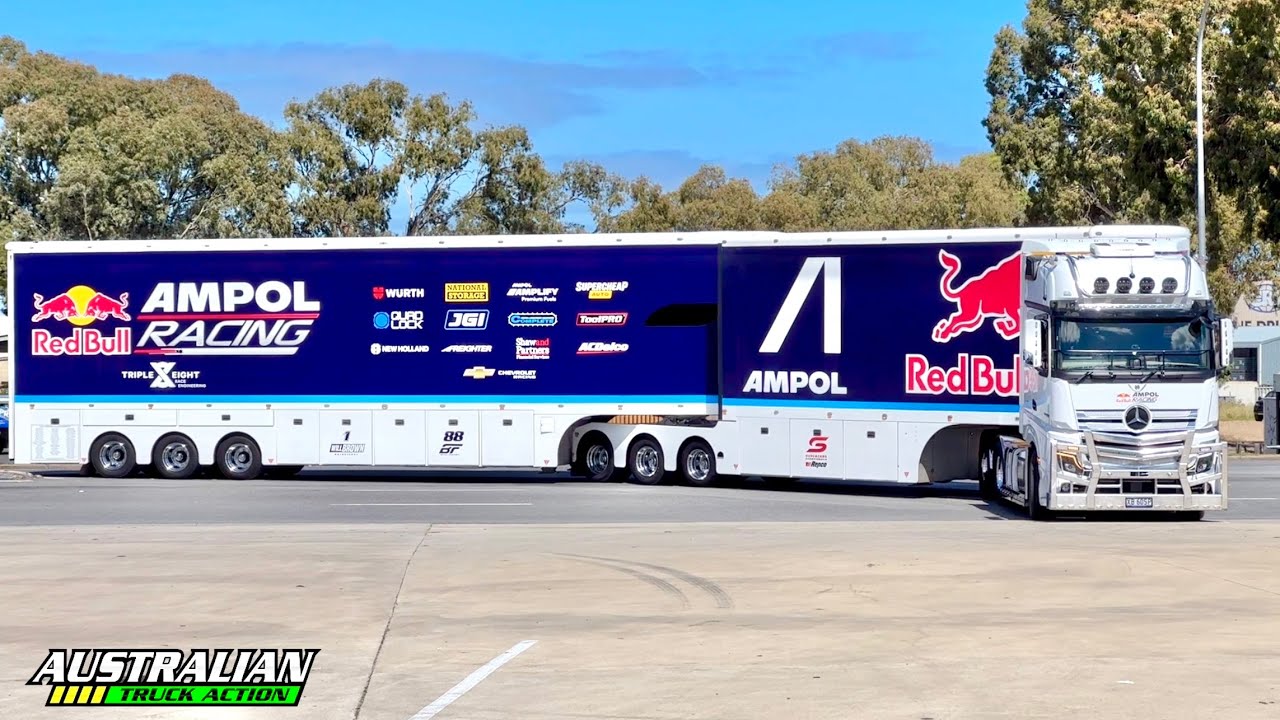 2025 Adelaide 500 Supercars Transporters arrivals! 