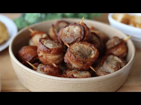 Pork Filet Mignon Skewers with Bacon in the Airfryer: Quick and Juicy Recipe