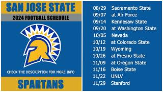 2024 San Jose State Spartans Football Schedule