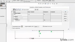 SolidWorks 2014 Essential Training # 16 01 equations