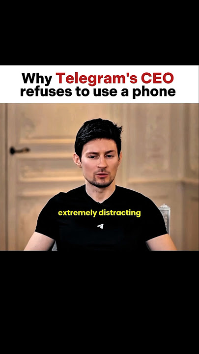 Why Telegram's CEO doens't use a phone | #motivation #elonmusk #billionaire #successmotivation