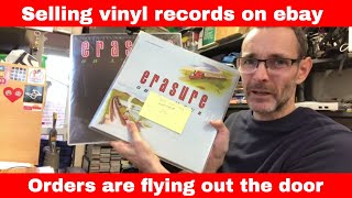 Selling vinyl records on ebay - Orders are flying out....