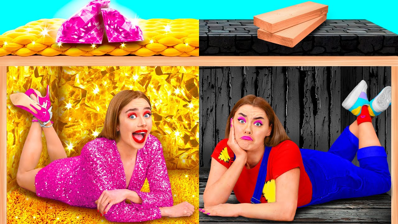 Chambres Secrètes Sous Le Lit | Riche vs Pauvre Moments Marrants par ...