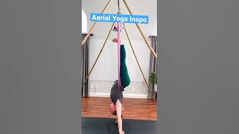 Aerial yoga inspiration! #aerialyoga #aerialyogaflow ❤️