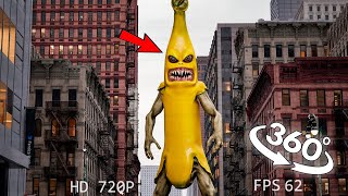 VR 360° GIANT Banana Monster Attack in real life! screenshot 4