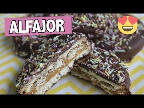 ALFAJOR DE BISCOITO - RECEITA RÁPIDA E PRÁTICA