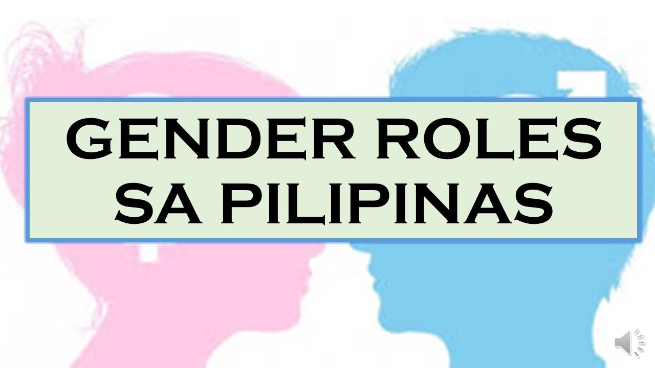gender role essay tagalog