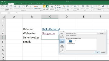 Excel: Hyperlink erstellen - Zellenbezüge, Email, Webseite, Datei [Formel, Verknüpfung, dynamisch]