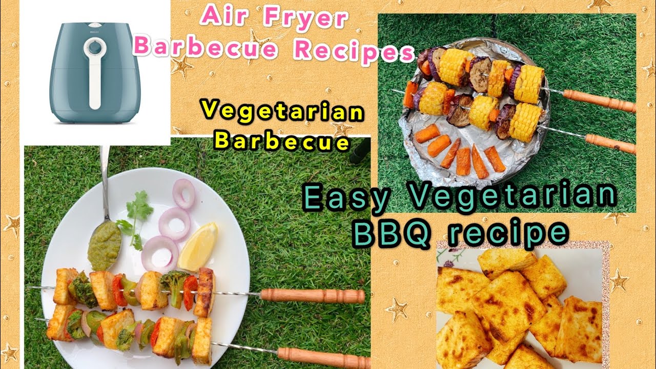 Vegetarian Barbecue recipe in Hindi (English Sub) BBQ in AirFryer