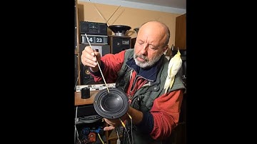LIVE CAM Vintage TESLA TVM SPEAKER - SPEAKERS Damaged Cone Repair How TO - AUDIO TIPS and TRICKS