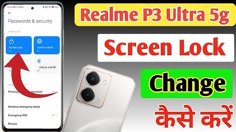 Realme P3 Ultra 5g screen lock kaise change kare/ Realme P3 Ultra 5g pattern lock change kaise kare