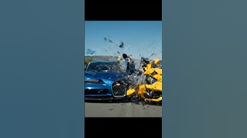 Bugatti and lamborghini accident in public road 😭🥵 #ai #cartoon #funny #viral #shortvideo #shorts