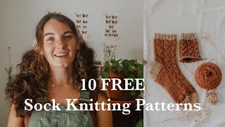 10 Free Autumn & Fall Sock Knitting Patterns