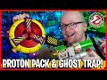 Extreme ghostbusters proton pack  ghost trap retro toy review