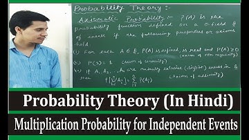 Multiplication Theorem of Probability for Independent Events (In Hindi)