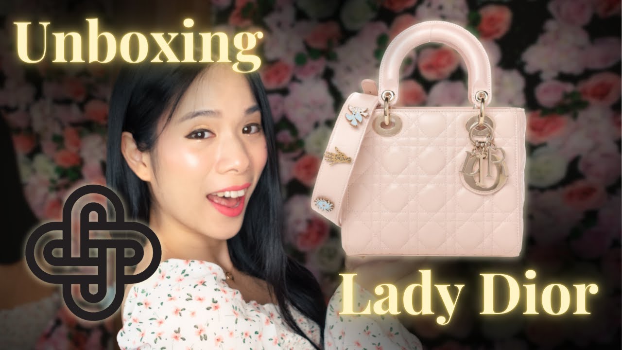 Hau Chic  Unboxing the Lady Dior Small in Blush Pink from Fashionphile 