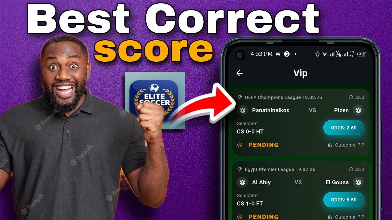 Best Correct Scores Predictions App in 2026 - Elite Soccer Tips VIP reviews and predictions