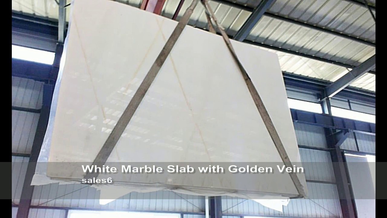 white marble slab with golden vein