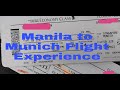 Flight Experience from Manila to Munich with Singapore Airlines