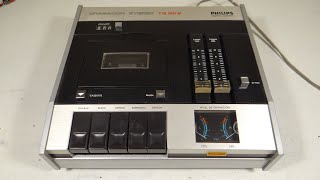 DECK TAPE PLAYER CASETERA PHILIPS T5-202 ARGENTINA 1972 RESTAURACION P1