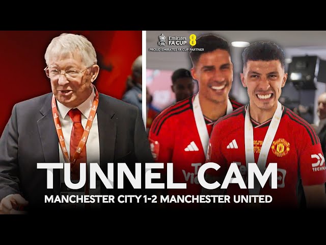 Tunnel Cam At Wembley As The Red Devils Become 13-Time FA Cup Winners! 🏆 | Tunnel Cam | EE class=