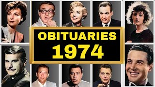 Famous HOLLYWOOD CELEBRITIES & PEOPLE We Lost in 1974