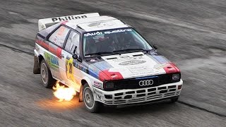 Audi Ur-quattro Sound & Flames - Christof Klausner Show at Rally Legend