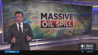 Huntington Beach Oil Spill: OC Coastline Closed As Crews Work To Contain 'Potential Ecological Disas
